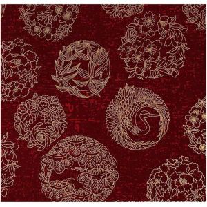 100 X 150 Cm Tissu En Coton De Style Japonais Vendu Au Mètre Multicolore Imprimé Tissu De Couture Avec Éventail De Fleurs Grue Volante Foulards Tissu En Coton Tissu De Quilting Tissu À - Neuf