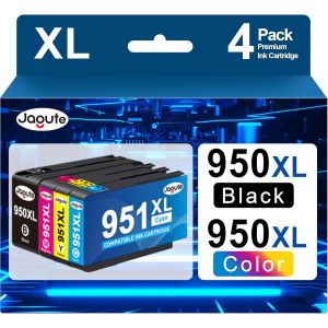 950Xl 951Xl Remplacement Des Cartouches D'Encre Hp 950Xl 950 Xl 951 Xl Compatible Avec Hp Officejet Pro 8600 8610 8620 8630 8640 8100 8625 8615 8660 251Dw 276Dw (1 Noir, 1 Cyan, 1 Magenta, 1 Jaune) - Neuf