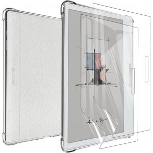 KAL-Coque Pour Boox Go 7/Go Color 7/Go Color 7 Gen 2 (7 Pouces) + Protection &Eacute;cran, Anti-Rayures Tpu Flexible Transparent Avec Coin Renforc&eacute;, Antichoc &Eacute;tui De Protection - Neuf