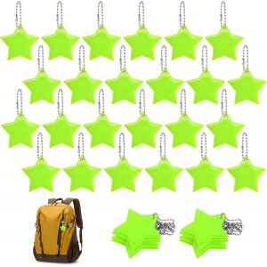 Acdsgd-Pendentifs R&eacute;fl&eacute;chissants, 36 Pi&egrave;ces Pendentifs R&eacute;fl&eacute;chissants En Forme D'&eacute;toile, Cartable R&eacute;flecteurs Porte-Cl&eacute;s Pour Sac &Agrave; Dos Cartable V&ecirc;tements Marche Course &Agrave; Pied - Neuf