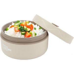 Kalanka-R&eacute;cipient &Agrave; D&eacute;jeuner Chaud Pour Aliments, 420ml Bo&icirc;te &Agrave; D&eacute;jeuner Bento, R&eacute;cipient &Agrave; D&eacute;jeuner Thermique Portable &Agrave; Double Couche En Acier Inoxydable 304 (Mod&egrave;le Isolation Thermique-Blanc) - Neuf