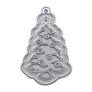 Arbre De Noël Pendentif Métal Découpe Matrices Pochoir Bricolage Scrapbooking Album Papier[Jl]- - Neuf