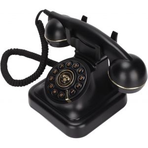 T&eacute;l&eacute;phone Antique, T&eacute;l&eacute;phone Fixe Vintage Pour La Maison, Le Bureau, Le Caf&eacute;, Le Bar, T&eacute;l&eacute;phone Fixe Fixe &Agrave; L'Ancienne Pour L'Ornement De D&eacute;coration De La Maison - Neuf
