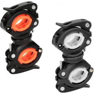 Kal-2pcs Support Lampe Velo Rotatif À 360°, Supports De Lampe De Poche Pour Vélo, Vélo Support De Fixation Lampe Poche - Neuf