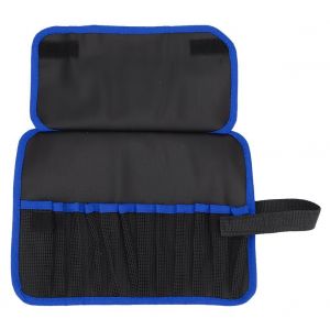 Sac de rangement portable en tissu impermeable, etui de protection pour poissons en plomb, sac a outils de peche en plein air, bleu - Neuf