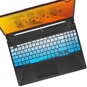 Housse de clavier en Silicone pour ordinateur portable ASUS TUF Gaming F17 FX706HM FX706HEB FX706LI FX706HE FX706HC FX706HF FX706L FX706H 17.3 pouces - Type fadeblue - Neuf