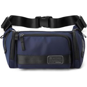 CAUC-Mode Sac &agrave; bandouli&egrave;re pour homme Sac de Ceinture Sac poitrine homme Besace Sacs &agrave; dos port&eacute; travers Sling Bag Sacoche pour Cyclisme Sport Voyage Excursion Sac d'&eacute;paule Sac Banane Nylon - Neuf