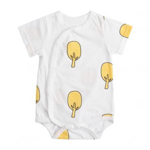 Body A Manches Courtes Pour Bebe, Motif Arbre Mignon, Combinaison Pour Tout-Petit (Arbre Jaune Vert, 90 Cm) - Neuf