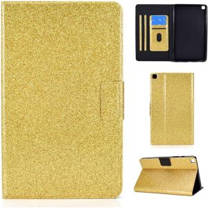 Étui Pour Samsung Galaxy Tab S5e T720/T725 (10,5 Pouces) Pu Cuir Housse Flip Coque Avec Built Stand Portefeuille Veille/Réveil Automatique Brillant Bling Bling Protection Cas,Or - Neuf
