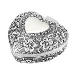 Classique Vintage Antique Coeur Forme Bo&icirc;te &Agrave; Bijoux Bague Petit Bibelot Organisateur Coffre Cadeau De No&euml;l,S - Neuf