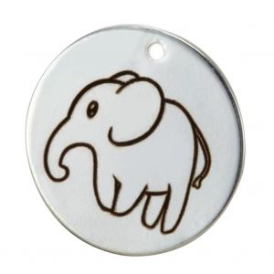 Nouvelle Mode Beaux Accessoires De Diy Mignon &Eacute;l&eacute;phant En Forme Pendentif (Argent) - Neuf