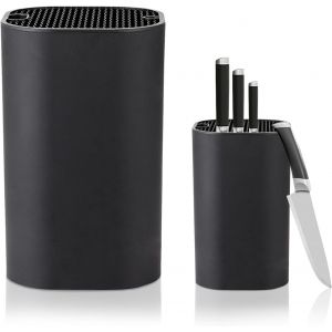 Mevronisshop-Bloc Couteaux Cuisine Noir Porte Couteau Range Couteaux Porte-Couteau Universel Pour Toutes Sortes(22x14x14cm) - Neuf