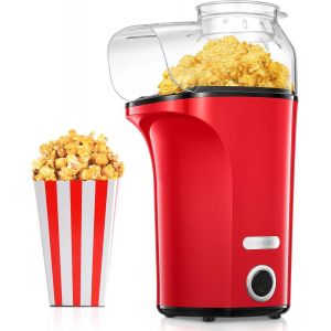 Ulteronixshop-Machine &agrave; Pop Corn 1400W, 4L Grande Capacit&eacute;, 120g Machine Pop Corn &agrave; Air Chaud pour la Maison, Sain & Huile Sans Gras, 2 Minutes Rapides, Soir&eacute;e Film, No&euml;l, Anniversaire pour Enfants - Neuf