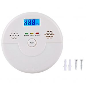 Detecteur de fumee et d'intoxication independant du monoxyde de carbone a LED, alarme de securite, detecteur d'avertissement, testeur - Neuf