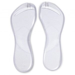 1 Paire De Semelles Intérieures En Silicone, Transparentes, Souples, Antidérapantes, Absorbant Les Chocs, Résistantes À L'usure, Support De Voûte Plantaire, Universelles, Tongs, Pantoufles, Sandales, Coussinets Pour Les Pieds - Neuf