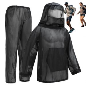 Combinaison Anti-Mouches 2 Pieces Pour Apiculture, Protection Exterieure, Peche, Agriculture, Randonnee, Xl/Xxl (175 X 185 Cm) - Neuf