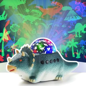Jouet Veilleuse Dinosaure, Lampe Dinosaure Peut Ramper, Veilleuse Dinosaure Etoile Projection Avec 12 Types De Bruit Blanc, Veilleuse Enfant Projecteur Pour 2-10 Ans Gar&ccedil;ons Et Filles Cadeau Noel - Neuf