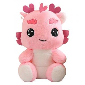 Poupée dragon en peluche, poupée de chiffon, poupée d'action dragon chinois du zodiaque-rose - Neuf