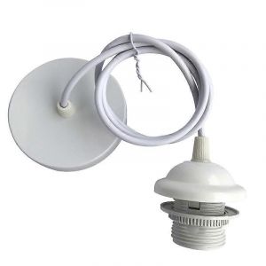 Douille Suspendue E27,Accessoires De Suspension E27,Accessoires De Lampe Suspendue E27 Avec Câble De 1m - Neuf