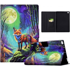 Cover Compatible Avec Tablette Ipad 9.7"" 6th/5th Gen Coque Etui Pu Cuir Housse Avec Automatique Réveil/Sommeil Support Flip Cover Ipad 9.7"" (2017/2018)/Ipad Air 2 2014,Renard Clair[Coq9128807] - Neuf