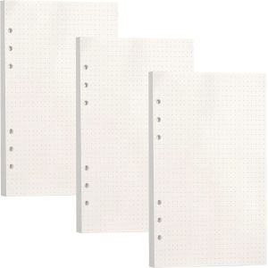 Lot De 135 Feuilles De Papier Ligné A5 Rechargeables, 6 Trous, Papier De Notes Rechargeable, Format A5, Classeur À Anneaux, Papier Pour Carnet De Notes, Carnet De Journal, Peinture - Neuf