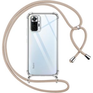 Kal-Coquepourxiaomiredminote10pro4gaveccordon,Transparentesiliconehousseavecréglabledecollieranti-Chuteetuipourredminote10pro4g,Ètuisàbandoulière6.67"",Kaki - Neuf