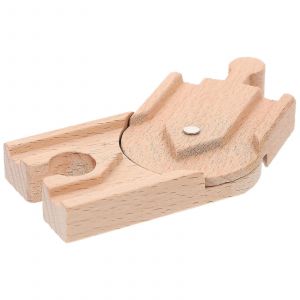 Bloc d'extension de voie ferrée en bois Voie ferrée Piste de train Scène de train Layout Prop - Neuf
