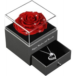 Cadeaux sucr&eacute;s sp&eacute;ciaux pour maman grand-m&egrave;re | Rose &eacute;ternelle avec pour femme | Meilleure maman de tous les temps | Les cadeaux d'anniversaire de la f&ecirc;te des m&egrave;res de sa fille - Neuf