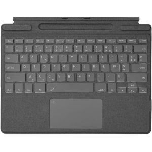 Clavier Français Compatible avec Microsoft Surface Pro 8/Pro 9/Pro X,Clavier Portable Ultra-Mince sans Fil Bluetooth avec Pavé Tactile,7 Couleurs rétroéclairées - Neuf