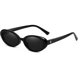 Petite Ovale Lunettes De Soleil Homme Femme, Vintage Lunettes De Soleil Ovale Années 90 Retro Rondes Protection Uv - Neuf