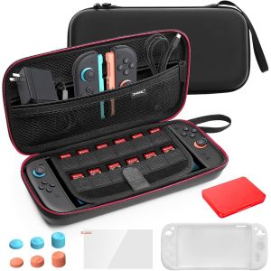 Eryi-Étui Rigide Pour N Switch 2 Avec 12 Emplacement Pour Cartes De Jeu, Hard Carrying Case Protection Pour Console Joycon Et Accessoires Pour Switch 2 ¿2025 ¿ - Neuf