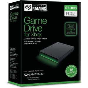 Hunb-Game Drive Pour Xbox 2to,Disque Dur Externe,Hdd Portable,Usb 3.2,Noir,Certifié Xbox,Led Rvb,Services Rescue (Stkx2000403) - Neuf