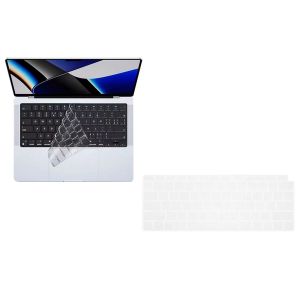Protection de clavier en silicone transparent pour MacBook Pro 14 (A2442/A2779/A2992/A2918) - Neuf