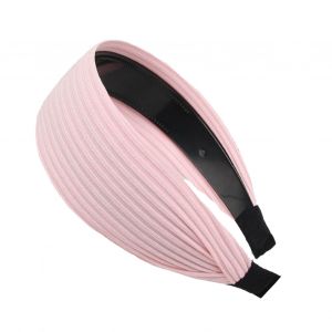 Cerceau Élastique Pour Cheveux, Design Élargi, Bandeau Léger, Dents Antidérapantes, Style Coréen, Pliable, Accessoire Pour Cheveux-Rose - Neuf