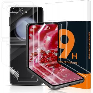 Kal-Pièces Doux Tpu Verre Trempé Pour Samsung Galaxy Z Flip 6 5g, Anti-Bulle Hd-Clair Galaxy Z Flip 6 Doux Protection Écran, Sensible Au Toucher Film Souple Vitre Protection Pour Z Flip 6 5g - Neuf