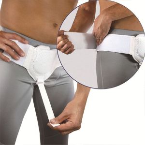 Hernie Ceinture De Gauche Hernie Support De Poutre De Ceinture Pour Les Hommes, Blanc - Neuf