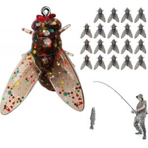 20pcs Bionic Fly Fishing Bait 2024 Nouveau Bait De P&ecirc;che &Agrave; La Mouche Biomim&eacute;tique,Mouches D'eau Douce D'eau Sal&eacute;e Spinner Swim Baits Mouche P&ecirc;che &Agrave; La Mouche Hame&ccedil;on Panfish Lures Set - Neuf