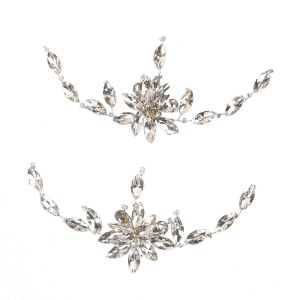 1 Paire De Perles Chaussure Clips Strass Crystal Bridal Chaussures Boucles Fleur Décorative Chaussure Charmes De Bricolage Floral Chaussure De Décoration Pour La Fête De Mariage Ch - Neuf