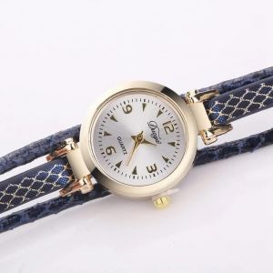 Duoya Femmes Beau Papillon D&eacute;coration Bracelet Montre-Bracelet Cha&icirc;ne Montre &Agrave; Quartz (Bleu Royal) - Neuf