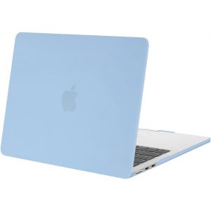 Compatible Avec Macbook Air 13 Pouces Coque M4 M3 M2 2025-2022 Touch Id Liquid Retina De 13,6 Pouces, Coque Protection Rigide Pour Mac Air M4 M3 M2 13 A3240 A3113 A2681,A&eacute;rien Bleu - Neuf