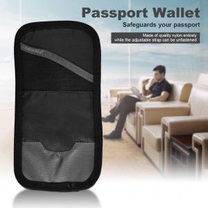Tuban Outdoor Multifonction Nylon Telephone Portable Carte de Credit Passeport Sac Portefeuille (Gris Fonce) - Neuf