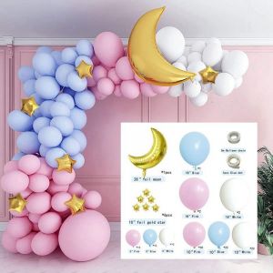 Lot De 119 Ballons En Latex À L'hélium (Costume Rose) Pour Décoration De Fête D'anniversaire, Mariage, Baby Shower, Baptême, Pour Fille Et Femme - Neuf