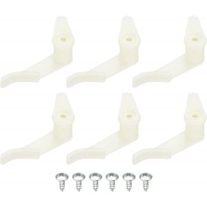 KAL-3.5Mm Lampe Ombre Clips Pour Plafond Lampes, 6 Paire Fixe Boucles Luminaire Accessoires Abs Plastique Blanc - Neuf
