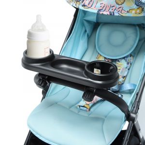 Noir Snack-Bac Pour Les Bébés En Poussette Universelle Plateau Repas Poussette Plateau Avec Clip Réglable Diviseur Plateau De Rangement Pour La Plupart Des Types De Poussettes Avec Accoudoirs - Neuf
