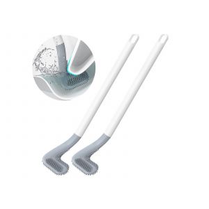 Lot de 2 brosses de toilette murales &agrave; long manche avec t&ecirc;te de golf - Neuf