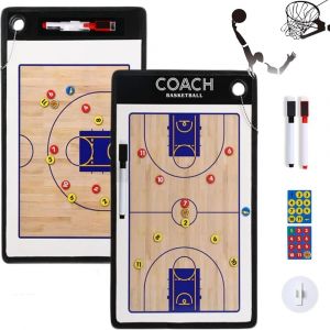 Acdsgd-Tableau Tactique Pour Entra&icirc;neur De Basket-Ball,Plaquette Entraineur Basket,Plaquette Basket Coach Avec Stylo Aimants, Pliable Et Effa&ccedil;able Pour Strat&eacute;gie D'entra&icirc;neurs,Entra&icirc;nement,Comp&eacute;tition - Neuf