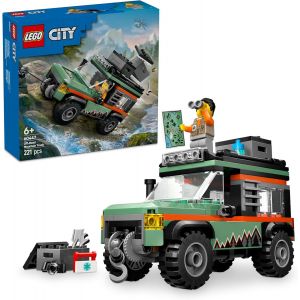 Mdy-City Le Camion 4x4 Tout-Terrain - Jeu De Construction Pour Garçons Et Filles Dès 6 Ans - Inclut Une Minifigurine D¿Aventurier Et Des Accessoires - Cadeau D'anniversaire Amusant 60447 - Neuf