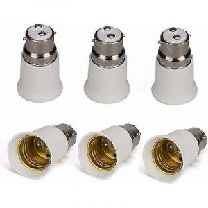 Lot De 6 Douilles Porte-Ampoules B22 À E27 - Adaptateurs Ampoules Led - Neuf