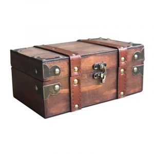 Étui À Carte Tarots En Bois Décoratifs - Range Accessoire Multimédia Pour Bijou Maquillement Avec Cordon Élastique Et Clé Usb Gratuit - Neuf