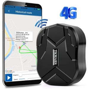 VornixorSarlshop-TK905B Traceur GPS sans Abonnement GPS Tracker pour Voiture 4G 10000mAh 80 Jours en Veille Aimant Puissant Etanche Suivi en Temps R&eacute;el Locator pour Voiture Moto Bateau Camion Flotte - Neuf
